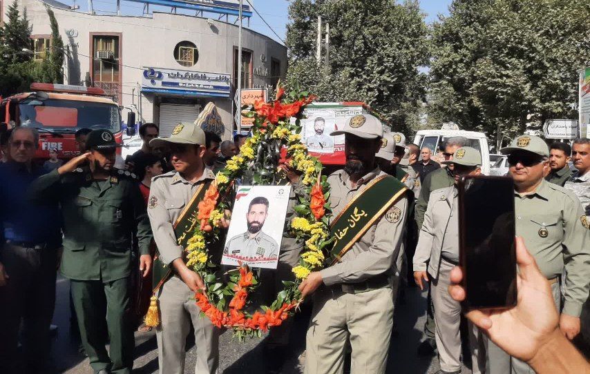 پیکر شهید محیط‌بان پارک ملی گلستان تشییع شد