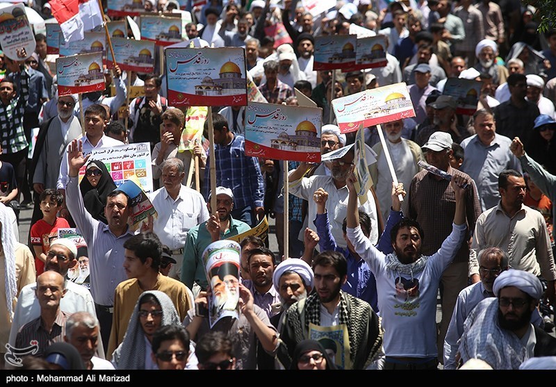 ملت ایران روز قدس پاسخ گستاخی آمریکا و رژیم صهیونیستی را می‌دهد
