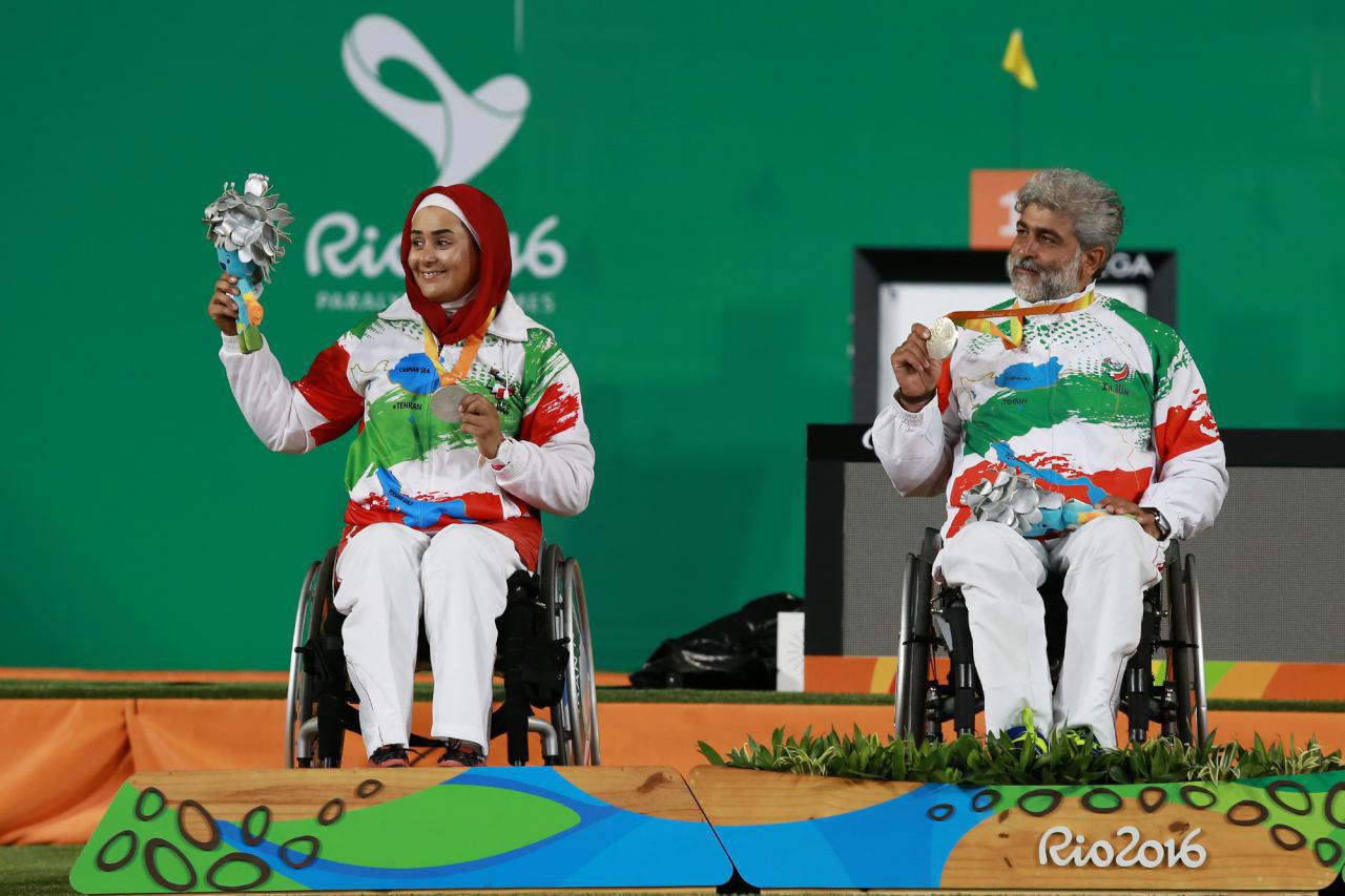  نایب قهرمانی تیم میکس تیراندازی باکمان ایران در پارالمپیک+تصاویر