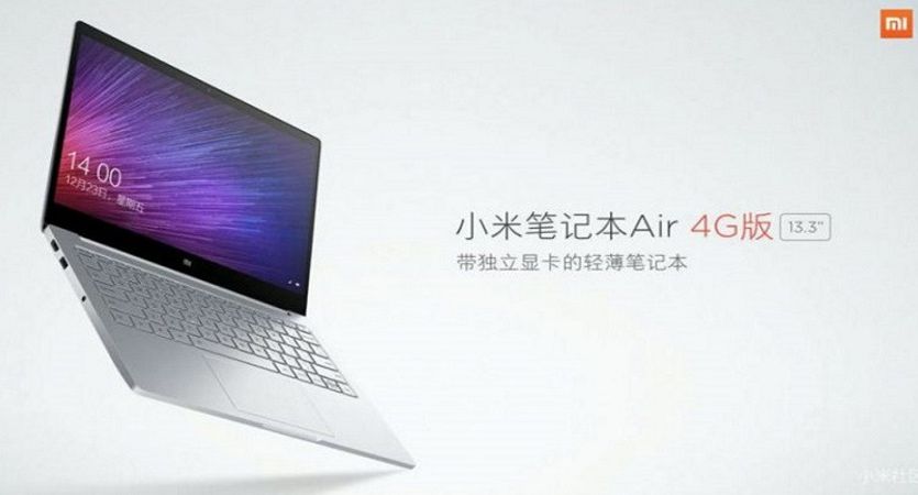 نسل جدید لپ تاپ می نوت بوک ایر شیائومی با پشتیبانی از شبکه 4G معرفی شد