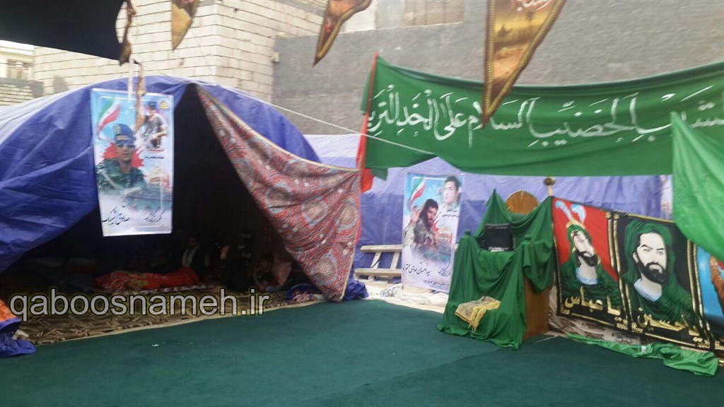 موکبی که نام شهدای مدافع حرم گلستان در آن می درخشد/تصاویر