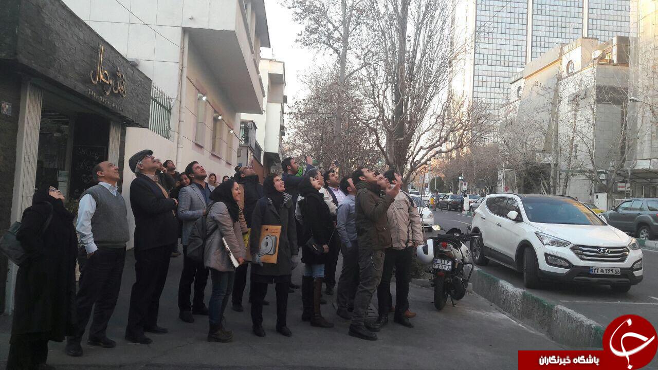  واکنش جالب مردم به شلیک پدافند هوایی در تهران + تصاویر