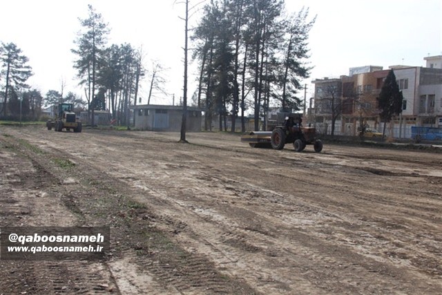 عملیات احداث دو بوستان تفریحی در گنبدکاووس آغاز شد+تصاویر