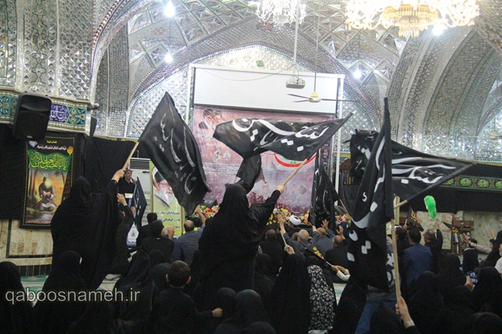 سوگواری عزاداران گنبدی در امامزاده یحیی بن زید(ع) گنبدکاووس/ تصاویر