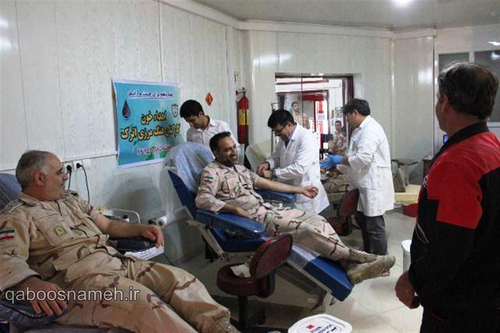 اهدای 13 هزار سی سی خون توسط کارکنان هنگ مرزی اترک/تصاویر (2)
