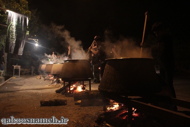 پخت نذری شب تاسوعا در گنبدکاووس/ تصاویر 