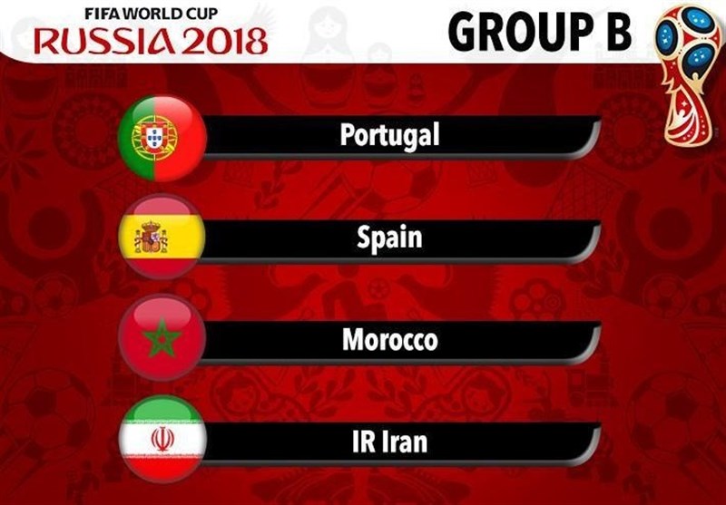  قرعه‌کشی جام جهانی ۲۰۱۸ فوتبال|  با اسپانیا، پرتغال و مراکش همگروه شد/ ۲۵خرداد؛ برنامه کامل رقابت‌ها 