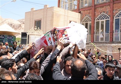 مراسم تشییع پیکر شهدای گمنام در کرمان 