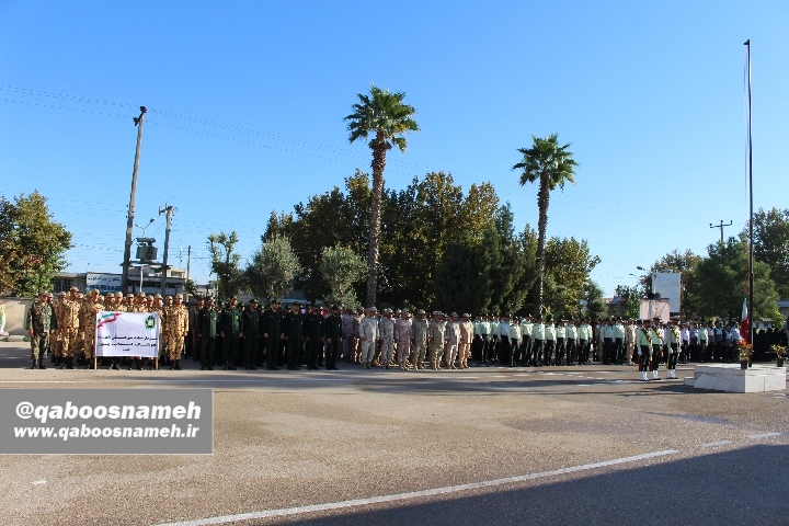 مراسم صبحگاه مشترک نیرو های مسلح در گنبدکاووس
