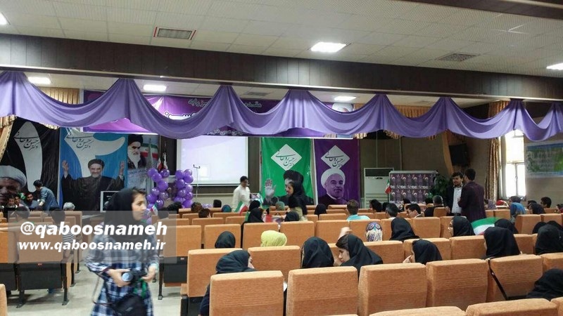 قانون شکنی آشکار در دانشگاه پیام نور گنبد / حمایت از سران فتنه به نام جوانان حامی روحانی !