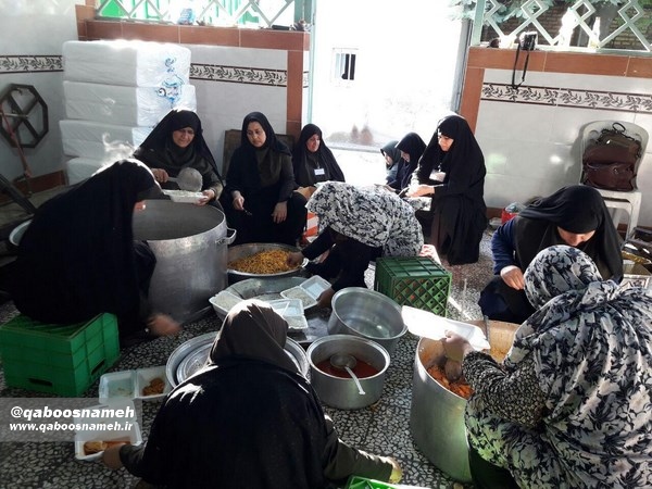 پخت و توزیع 1600 غذا میان زائرین حرم حضرت یحیی بن زید(ع)