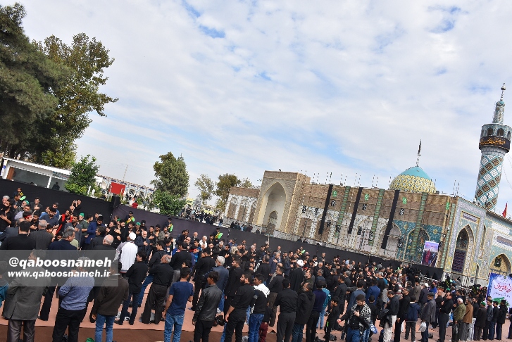 اجتماع عزاردارن اربعین حسینی در امامزاده یحیی بن زید(ع) گنبدکاووس/ تصاویر