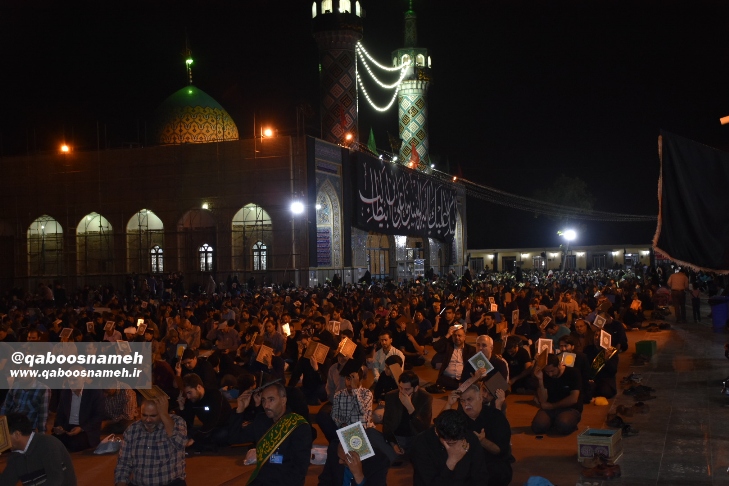 شب نوزدهم ماه رمضان در امامزاده یحیی بن زید(ع) گنبدکاووس/ تصاویر