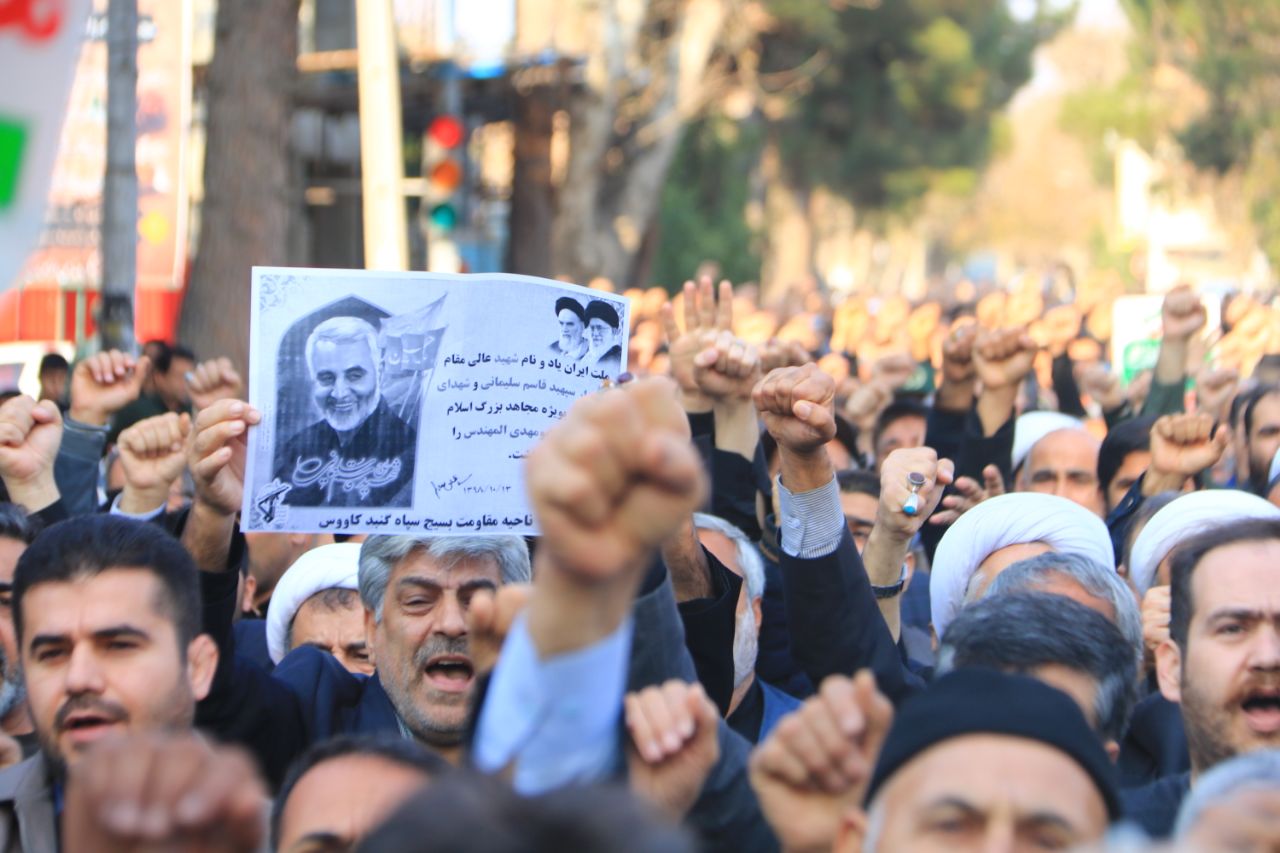راهپیمایی نمازگزاران گنبدی در پی شهادت سردار سلیمانی/عکس 